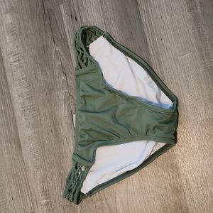 Olive green bathingsuit bottoms
